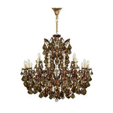 Asfour Crystal - Maria Theresa Chandelier - 25 Bulbs - Gold - Pendeloque Honey